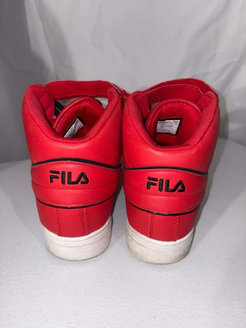 FILA Men's F-13 High Top Basketball Shoes, Red